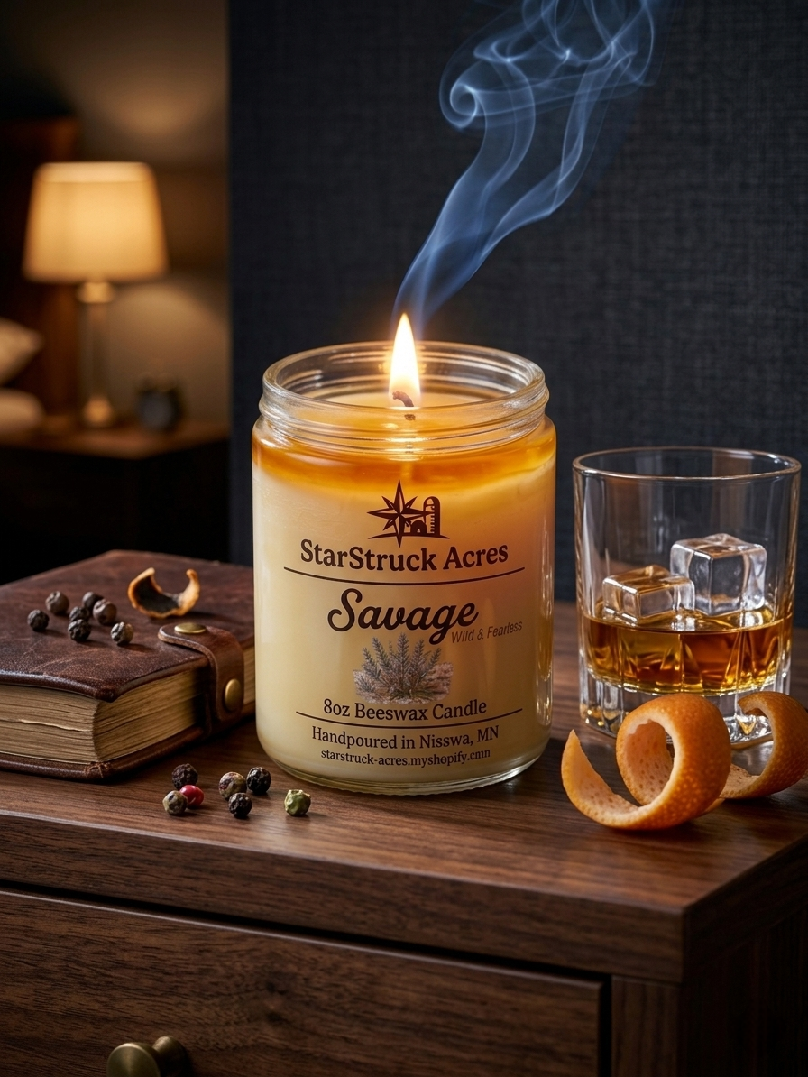 Savage Marble Candle