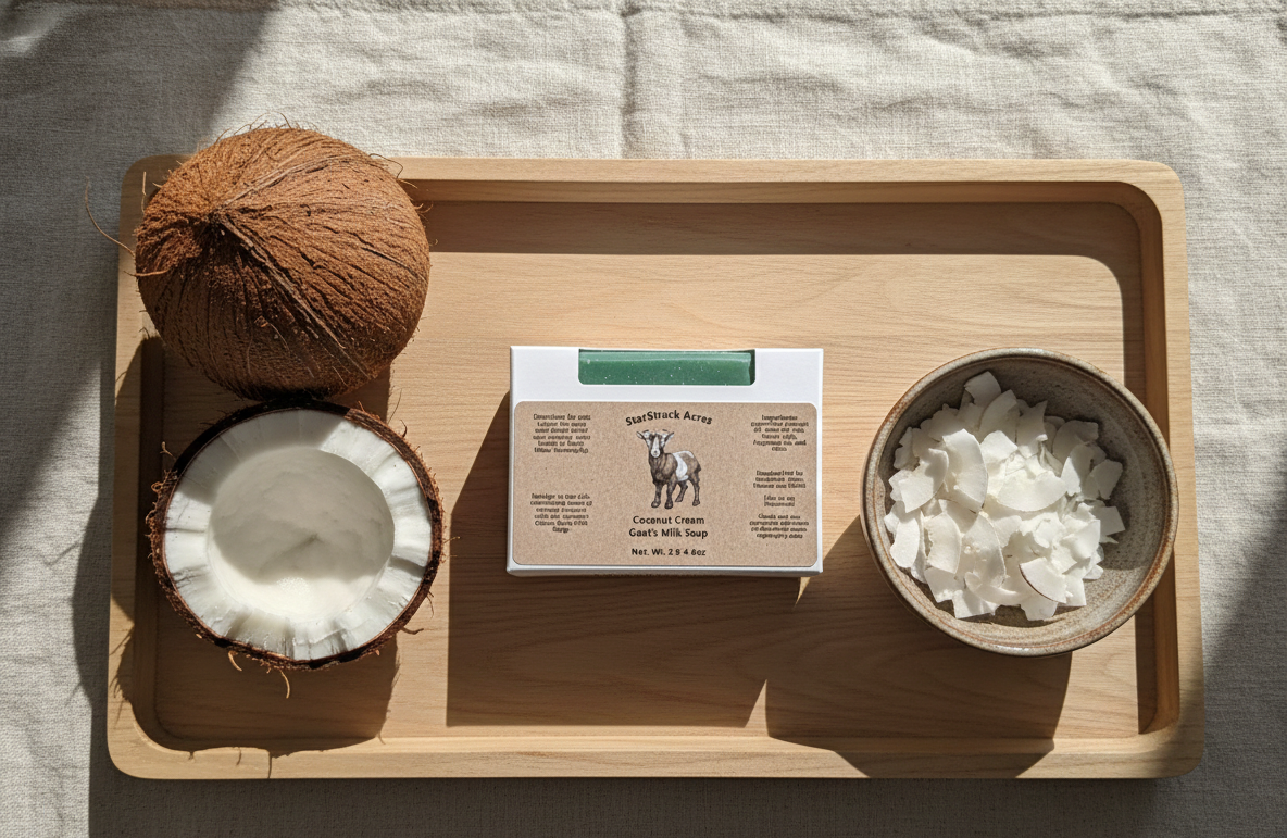 Coconut Cream Goat Milk Soap Bar – Handmade Artisan Soap