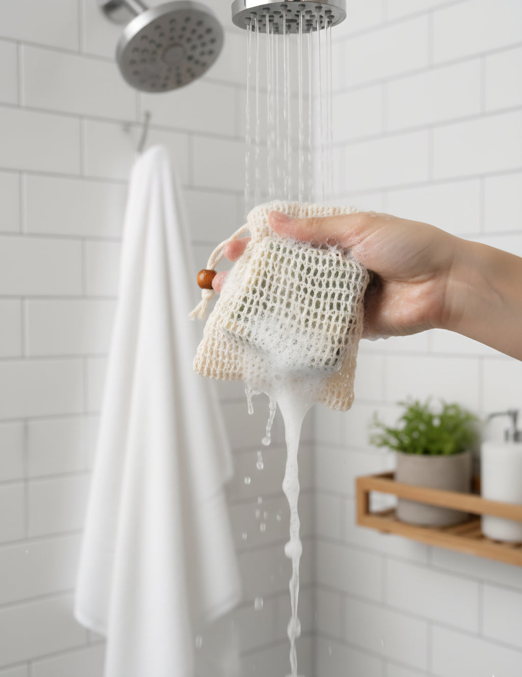 Reusable Soap Bags – Mesh Soap Pouch for Lathering & Exfoliation